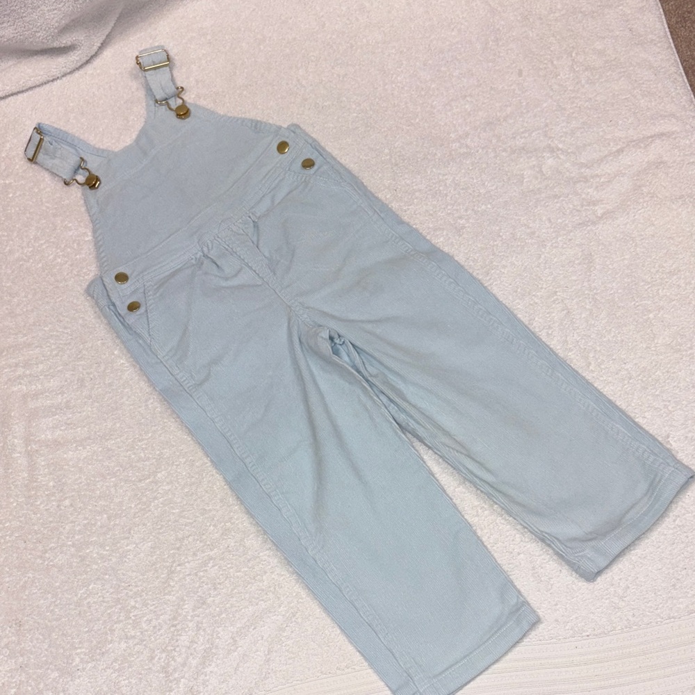 Beaufort Bonnet BBC nwot light blue corduroy heart pocket overalls 3t